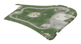 bh1_42b_park_lod, a low-detail (LOD) model of the GTA V map in Rockford Hills