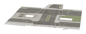 bh1_rd2sect_01_r8_01_lod, a low-detail (LOD) model of the GTA V map in Rockford Hills