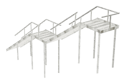 ch1_02_plot3stairs_lod, a low-detail (LOD) model of the GTA V map in Banham Canyon