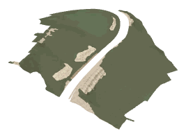 ch1_06b_land_01, a terrain piece of the GTA V map in Pacific Bluffs