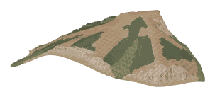 ch1_06d_land_01c, a terrain piece of the GTA V map in Vinewood Hills