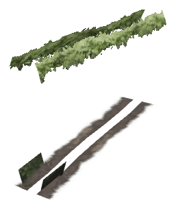 ch1_06e_hedgedecal_34, a vegetation piece of the GTA V map in Richman
