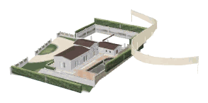 ch1_06e_house_3_lod, a low-detail (LOD) model of the GTA V map in Vinewood Hills