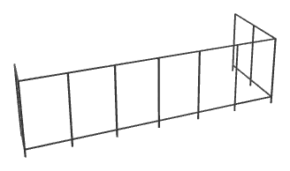 ch1_09_modernhouse_fence02, a fence or wall of the GTA V map in Banham Canyon
