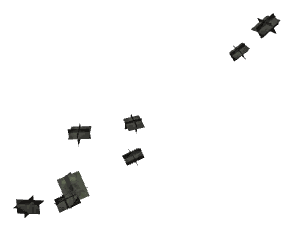 ch1_09_props_combo22_08_lod, a low-detail (LOD) model of the GTA V map in Tongva Hills