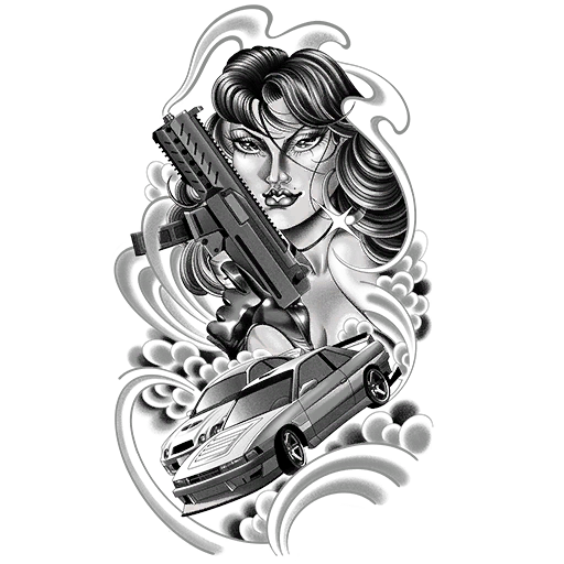 Mk II Girl, a GTA V tattoo