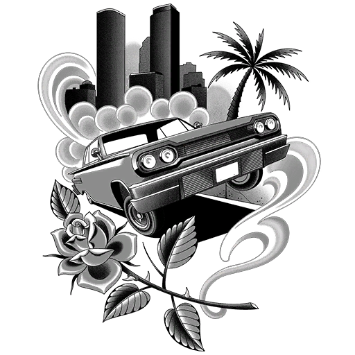 Voodoo Skyline, a GTA V tattoo