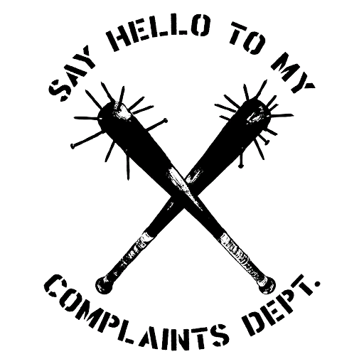 Complaints Dept. White Tee, a GTA V tattoo