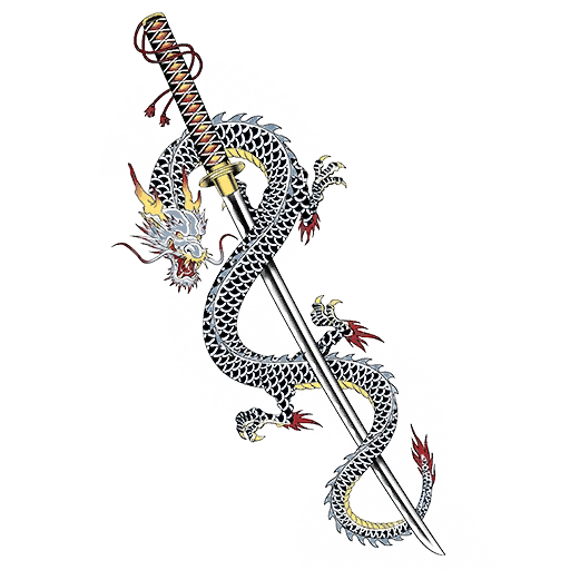 Katana, a GTA V tattoo