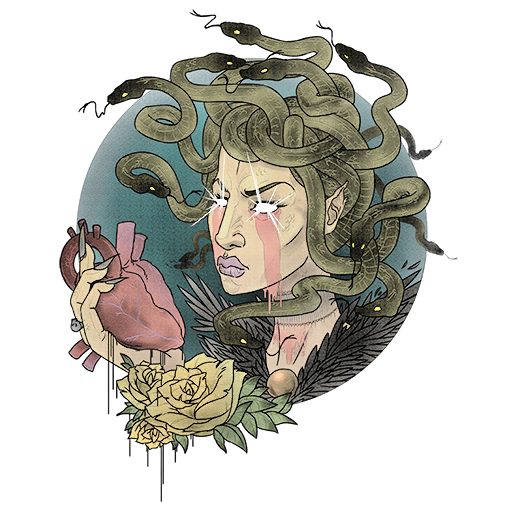 Medusa's Gaze, a GTA V tattoo