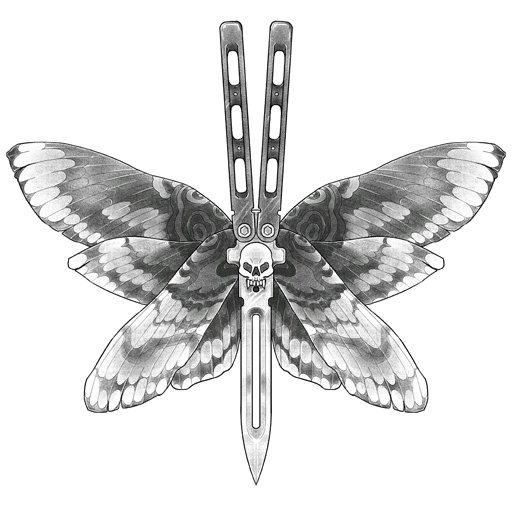 Butterfly Knife, a GTA V tattoo