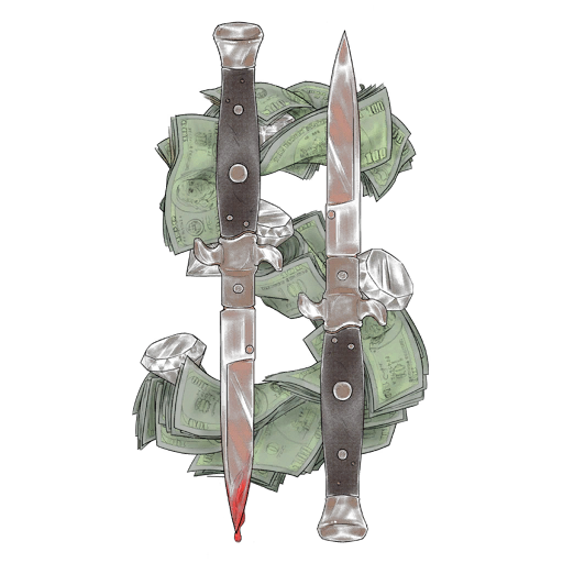 Dollar Daggers, a GTA V tattoo
