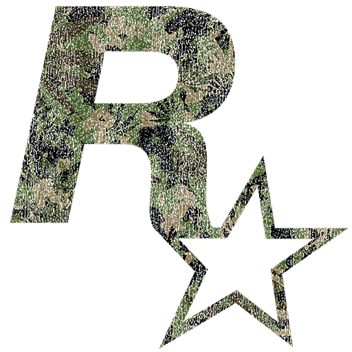 White Rockstar Camo Aged T-Shirt, a GTA V tattoo