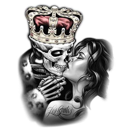 Royal Kiss, a GTA V tattoo