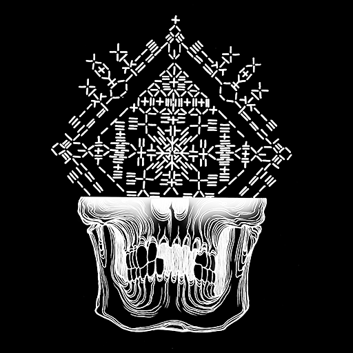 Abstract Skull, a GTA V tattoo