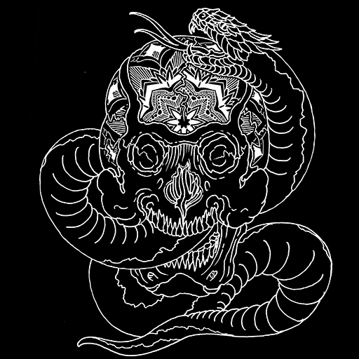 Python Skull, a GTA V tattoo