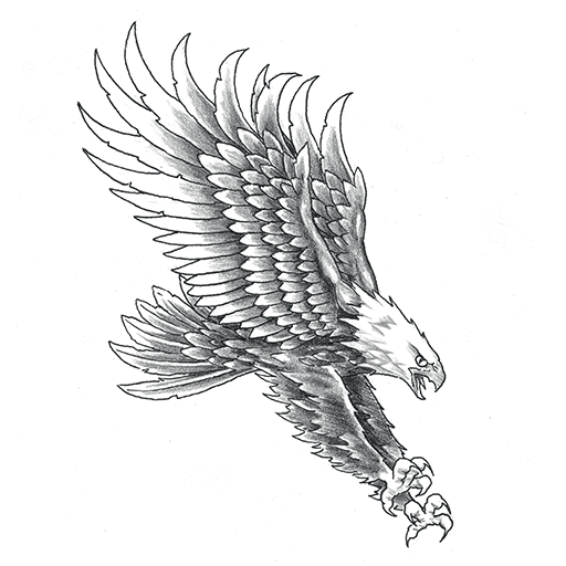 Swooping Eagle, a GTA V tattoo
