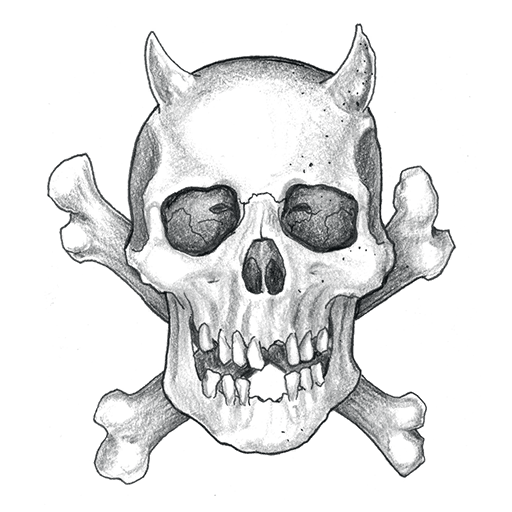 Demon Crossbones, a GTA V tattoo