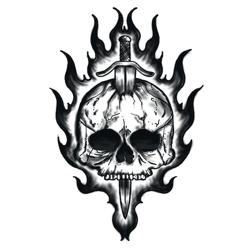 Engulfed Skull, a GTA V tattoo