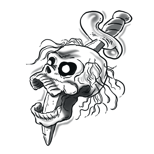 Laughing Skull, a GTA V tattoo