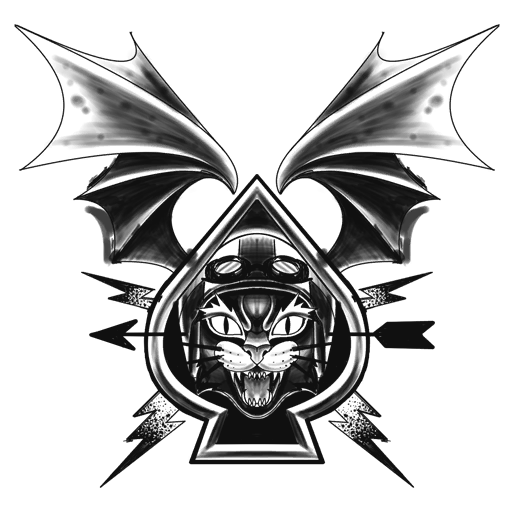 Bat Cat of Spades, a GTA V tattoo