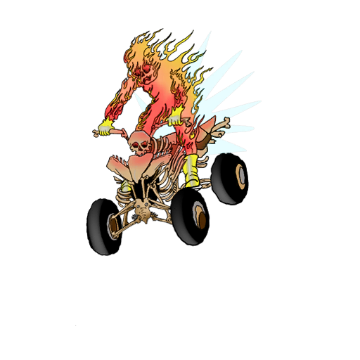 Flaming Quad, a GTA V tattoo