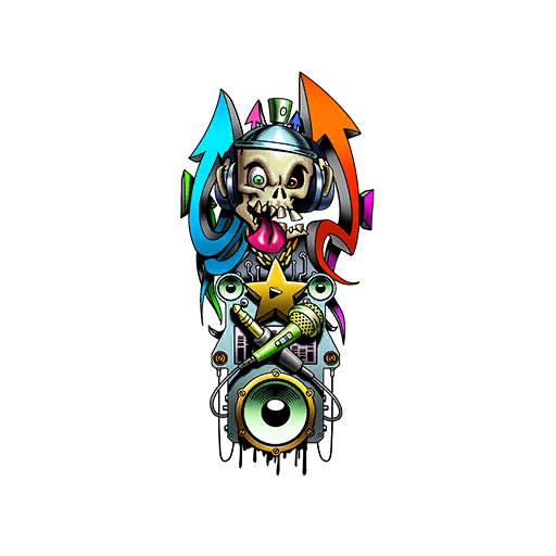 Graffiti Skull, a GTA V tattoo