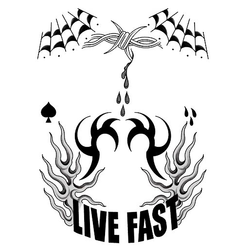 Live Fast Mono, a GTA V tattoo