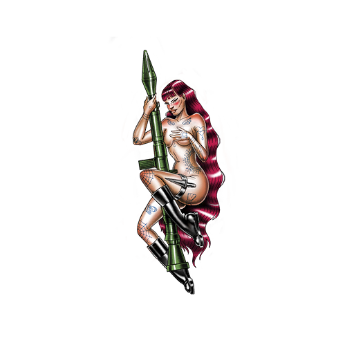 Rocket Launcher Girl, a GTA V tattoo