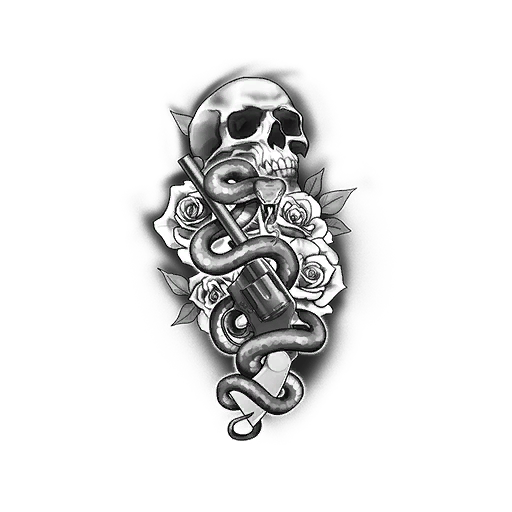 Snake Revolver, a GTA V tattoo