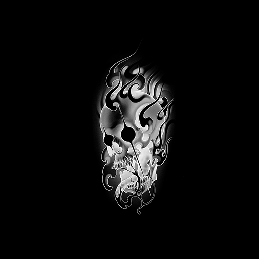 Laser Eyes Skull, a GTA V tattoo