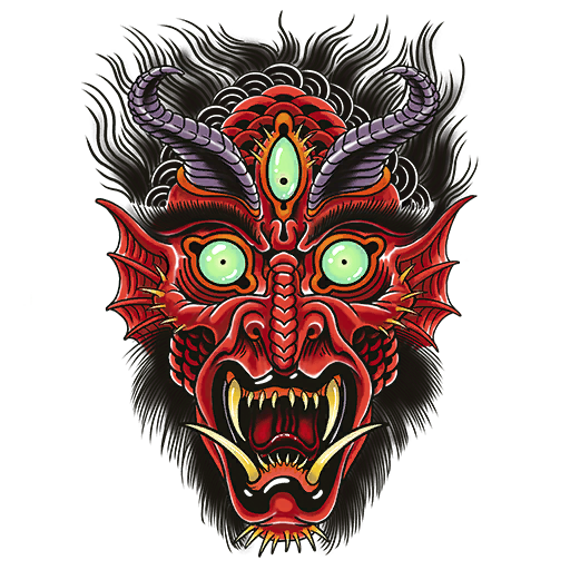 Three-eyed Demon, a GTA V tattoo