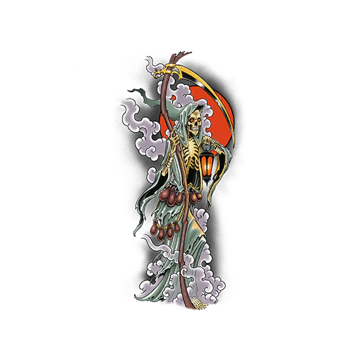 Smoldering Reaper, a GTA V tattoo