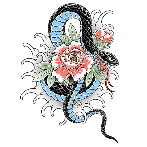 Blue Serpent, a GTA V tattoo