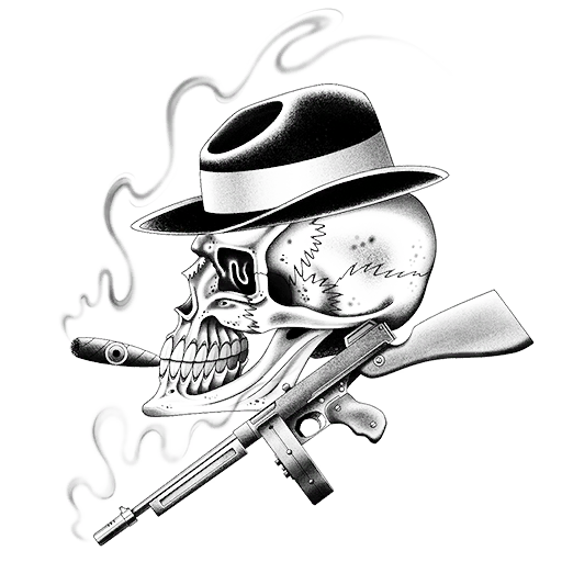 Mobster Skull, a GTA V tattoo