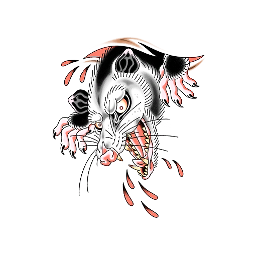Angry Possum, a GTA V tattoo