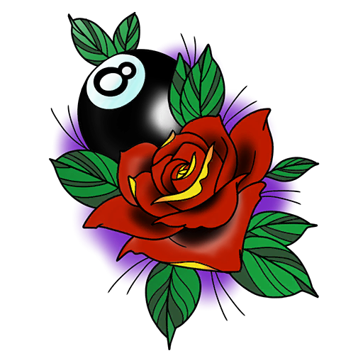 8-Ball Rose, a GTA V tattoo