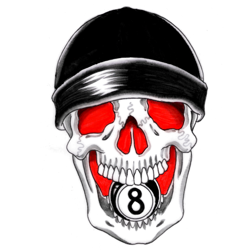 8 Ball Skull, a GTA V tattoo
