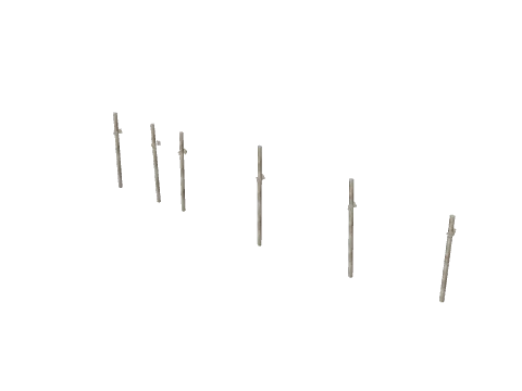 ch2_11b_retwallpoles_01, a GTA V map model
