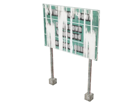 ch2_roadsb_crossrd_sign_03, a GTA V map model