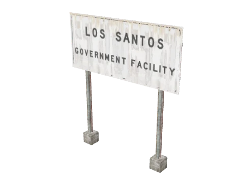 ch3_rd1a_gov_sign_01, a GTA V map model
