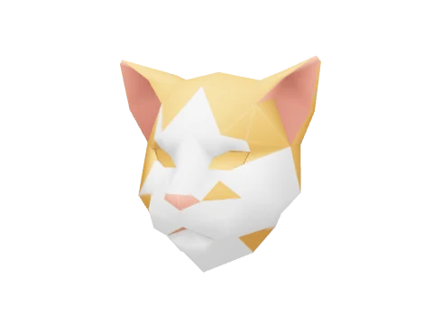 Geo Ginger & White Cat