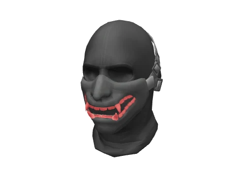Gray & Red Leather Half Face