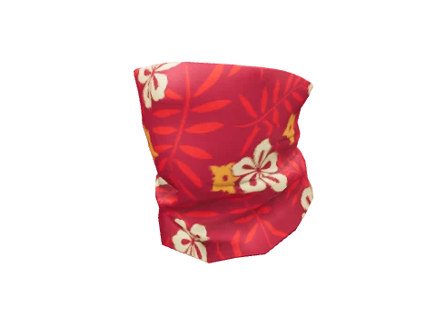 Red Botanical Neck Gaiter