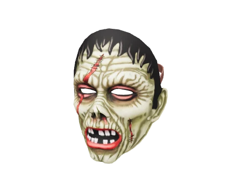 Green Vintage Zombie Mask