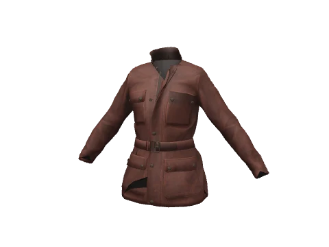 Chestnut Leather Field Jacket