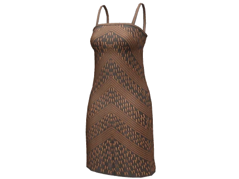 Brown Shimmer Dress