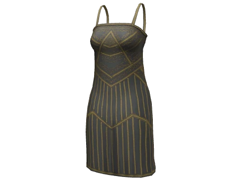 Black Column Dress