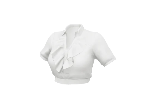 White Frill Shirt