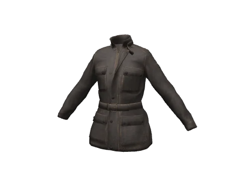 Chocolate Leather Field Jacket